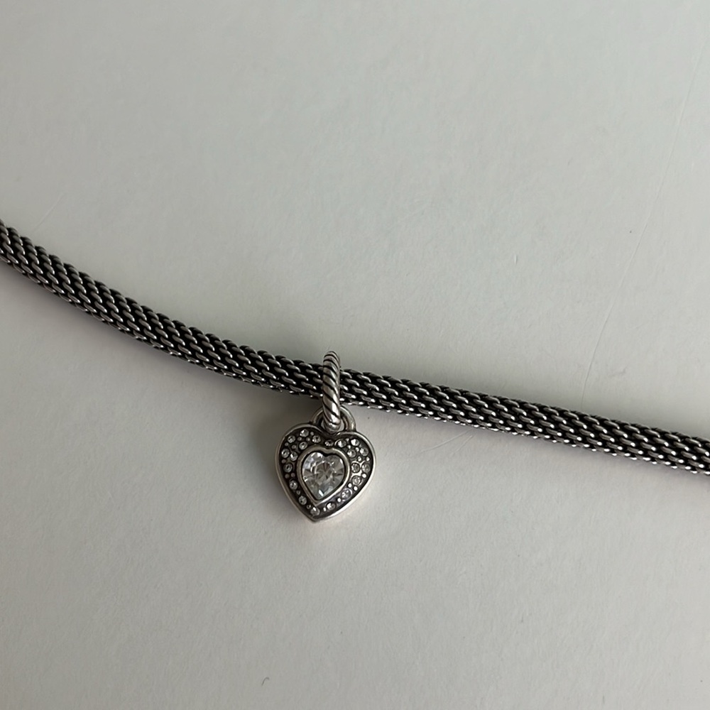 Clear Crystal Heart Brighton Charm